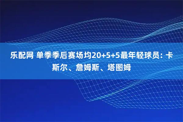 乐配网 单季季后赛场均20+5+5最年轻球员: 卡斯尔、詹姆斯、塔图姆