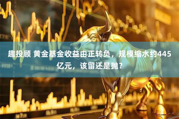 趣投顾 黄金基金收益由正转负，规模缩水约445亿元，该留还是抛？